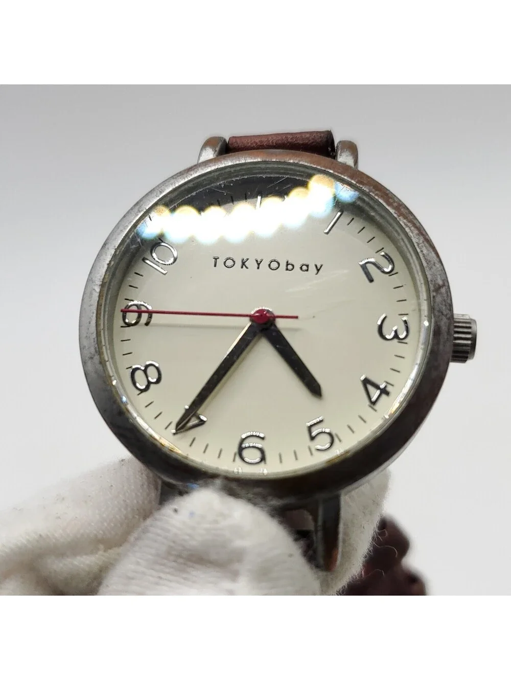 Tokyo Bay Quartz 30mm Womens Watch Silver Tone New Battery